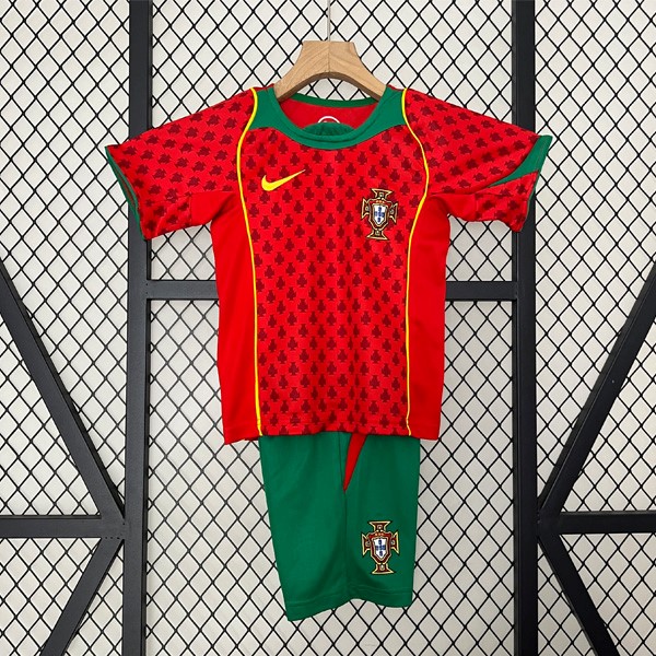 Camiseta Portugal 1ª Niño Retro 2004